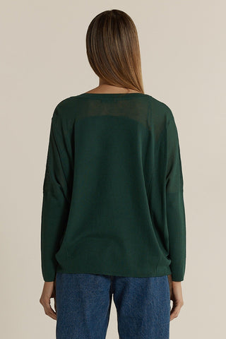 Fate & Becker Charlie Knit - Forest Green | Pink Poppies