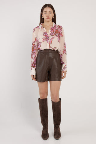Fate & Becker Nyomi Blouse - Light Flower Print | Pink Poppies