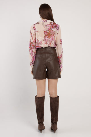 Fate & Becker Nyomi Blouse - Light Flower Print | Pink Poppies