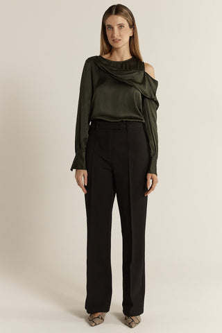 Fate & Becker Pia Ponte Pant - Black | Pink Poppies