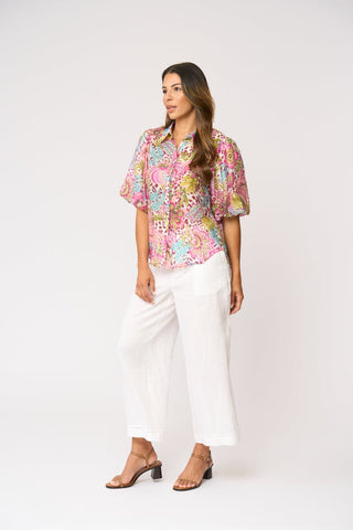 Foil Bubble Trouble Blouse - Bohemia | Pink Poppies