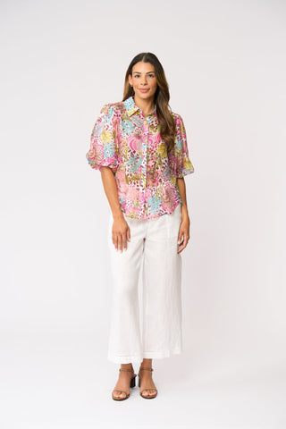 Foil Bubble Trouble Blouse - Bohemia | Pink Poppies
