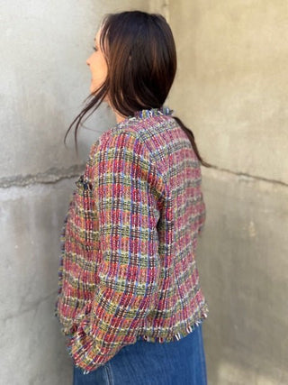 Foil Coat Full Tweed Ahead - Carnival | Pink Poppies