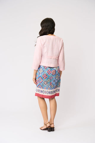 Foil Gather Again Jacket - Pale Pink [sz:size 10]