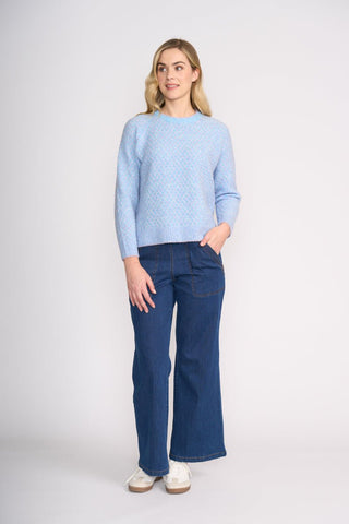 Foil Jean Olives - Indigo | Pink Poppies