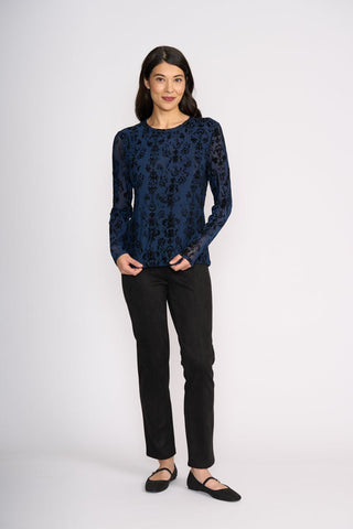 Foil Looking Suede Pant - Black | Pink Poppies