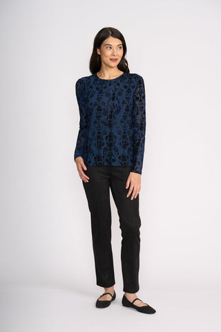 Foil Looking Suede Pant - Black | Pink Poppies