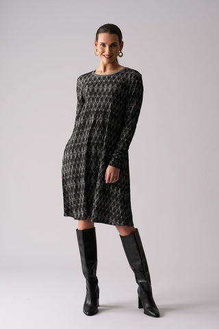 Foil Loominary Dress - Black | Pink Poppies