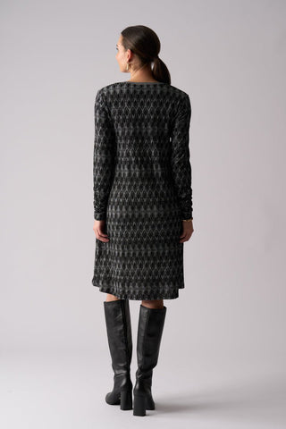 Foil Loominary Dress - Black | Pink Poppies