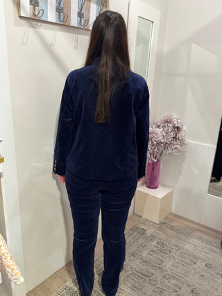 Foil Pre Re - cord Jacket - Midnight | Pink Poppies