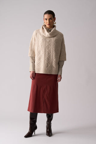 Foil Quite The Twist Popover - Oat | Pink Poppies