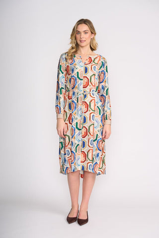 Foil Razzle Dazzle Dress - Geologic | Pink Poppies