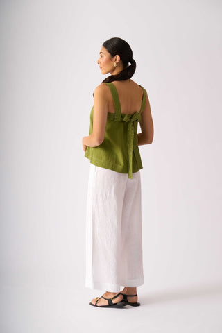 Foil Sew In To You Top - Avocado [sz:size 8]