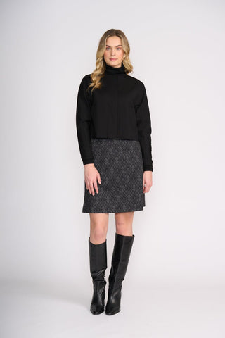 Foil Soft Cinch Jacket - Black | Pink Poppies