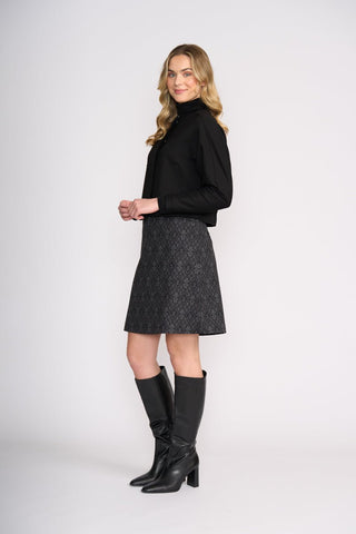 Foil Soft Cinch Jacket - Black | Pink Poppies