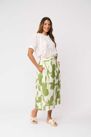 Foil Speaks Volumes Skirt - Zinnia [sz:size 10]