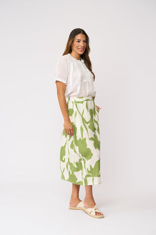 Foil Speaks Volumes Skirt - Zinnia [sz:size 10]