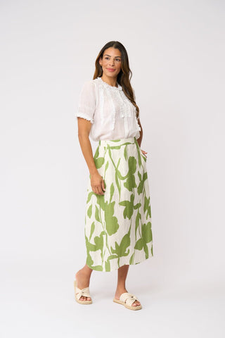 Foil Speaks Volumes Skirt - Zinnia [sz:size 10]
