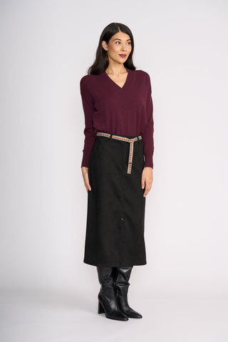 Foil Suede Dreams Skirt | Pink Poppies