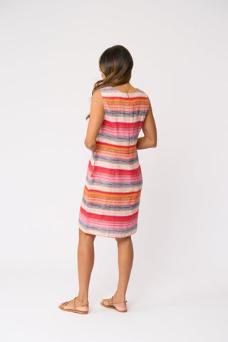 Foil Sun-sational Dress - Sunset Stripe [sz:size 8]