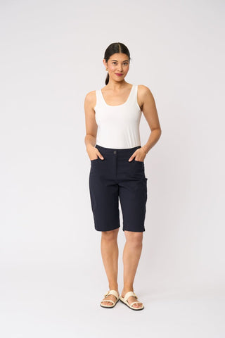 Foil Tee-rific Short - True Navy | Pink Poppies