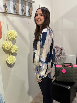 Foil Trouser Holey Moley - Dark Indigo | Pink Poppies