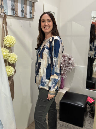 Foil Trouser Holey Moley - Dark Sage | Pink Poppies