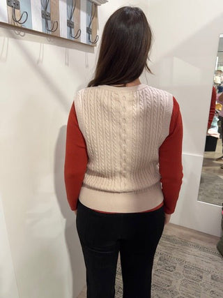 Foil Vest Intentions Vest - Pearl | Pink Poppies