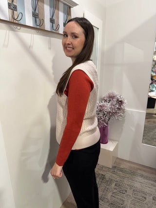 Foil Vest Intentions Vest - Pearl | Pink Poppies