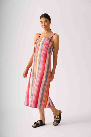 Foil Why Knot Dress - Sunset Stripe [sz:size 8]