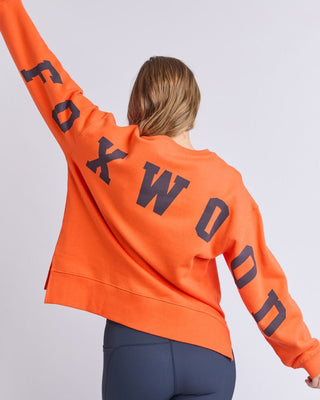 Foxwood Interval Crew - Orange/navy | Pink Poppies