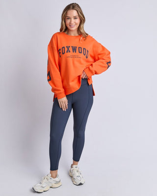 Foxwood Interval Crew - Orange/navy | Pink Poppies