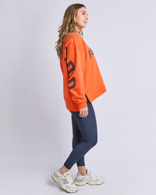 Foxwood Interval Crew - Orange/navy | Pink Poppies