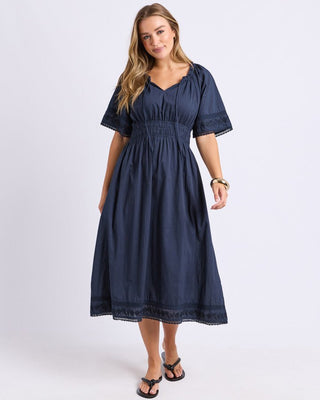 Foxwood Juna Dress - Dark Sapphire | Pink Poppies
