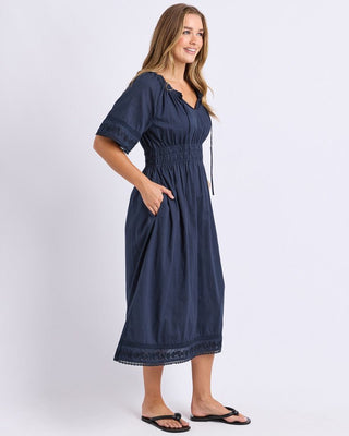 Foxwood Juna Dress - Dark Sapphire | Pink Poppies