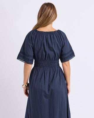 Foxwood Juna Dress - Dark Sapphire | Pink Poppies