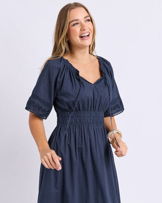 Foxwood Juna Dress - Dark Sapphire | Pink Poppies