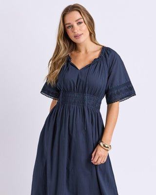 Foxwood Juna Dress - Dark Sapphire | Pink Poppies
