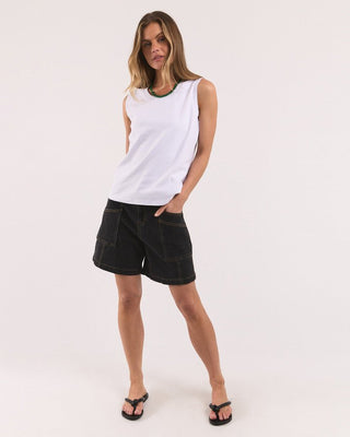 Foxwood Petra Tank - White [sz:size 8]