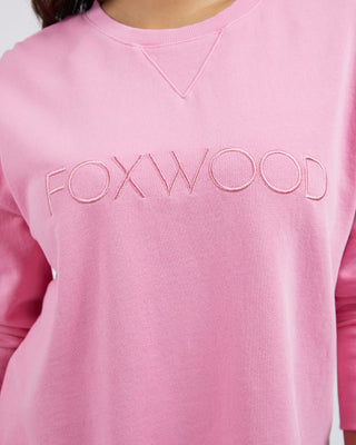 Foxwood Simplified Crew - Bubblegum Pink | Pink Poppies