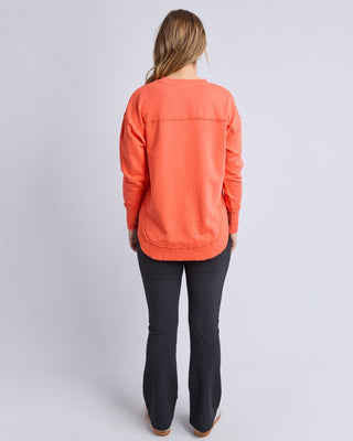 Foxwood Simplified Crew - Orange Red | Pink Poppies