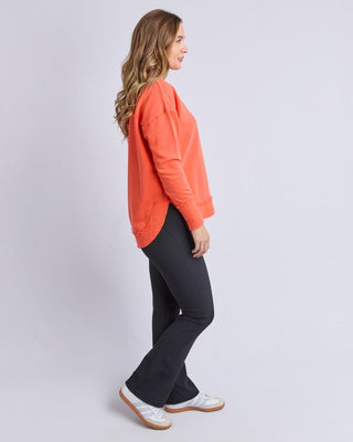 Foxwood Simplified Crew - Orange Red | Pink Poppies