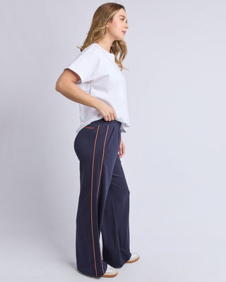 Foxwood Traveller Pant - Navy/orange | Pink Poppies