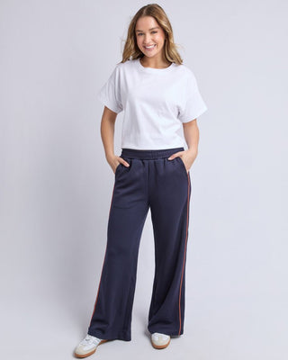 Foxwood Traveller Pant - Navy/orange | Pink Poppies