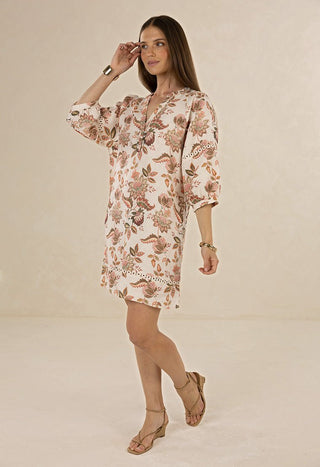 Humidity Bohemian Rose Shift Dress [sz:xs]