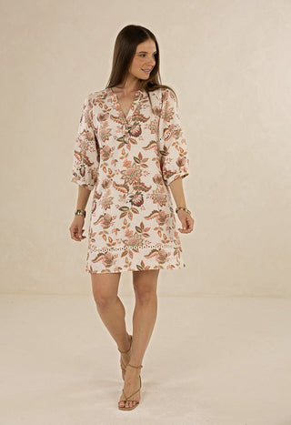 Humidity Bohemian Rose Shift Dress [sz:xs]