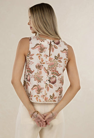 Humidity Bohemian Rose Top [sz:size 8]