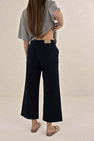 Humidity Margo Drill Pant - Navy [sz:size 8]
