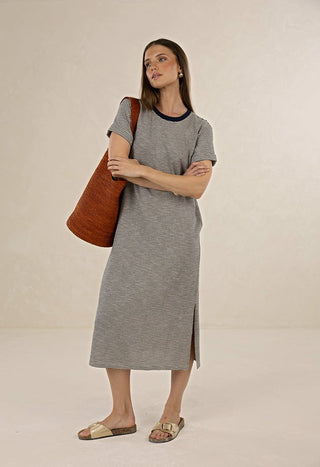 Humidity Profile Stripe Dress - Midnight [sz:small]