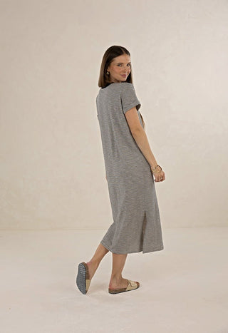 Humidity Profile Stripe Dress - Midnight [sz:small]
